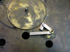The new nags head and lever to drive the moon age wheel.