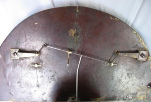 Control linkage to drive automata work, there was an existing hole in the pallet arbor for the driving lever.